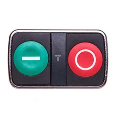 Napęd przycisku podwójny zielony/czerwony /O-I/bez podświetlenia z samopowrotem ZB4BA7341