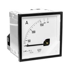 Amperomierz analogowy tablicowy 150/300A do przekładnika 150/5A 72x72mm IP50 C3 K=90 st. EA17N F41700000000