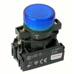 Lampka sygnalizacyjna 22mm niebieska 24V-230V AC/DC W0-LDU1-L22D N