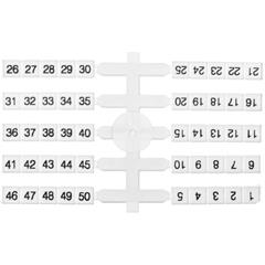 Oznacznik elastyczny do złączek szynowych EO3 /1-50/ 4x50szt. 003901772